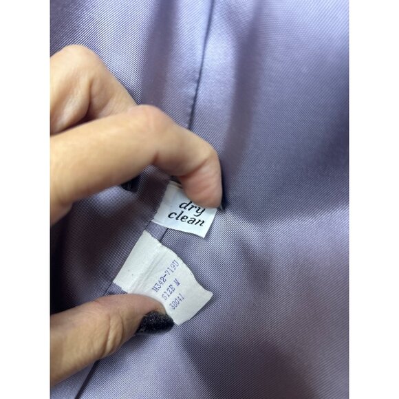 Vtg Miss Pendleton Women's M 100% Virgin Wool Lavender Tweed Blazer Career - Picture 4 of 13